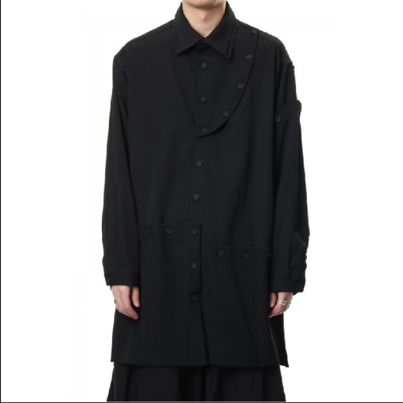 Men' Casual Shirts -6xl 2022 Plus Size Men Fashion Long Sleeve Splicing Separation Broken Design Loose Black Shirt Hairstylist ClothesMen
Men' Casual Shirts -6xl 2022 Plus Size Men Fashion Long Sleeve Splicing Separation Broken Design Loose Black Shirt Hairstylist ClothesMen