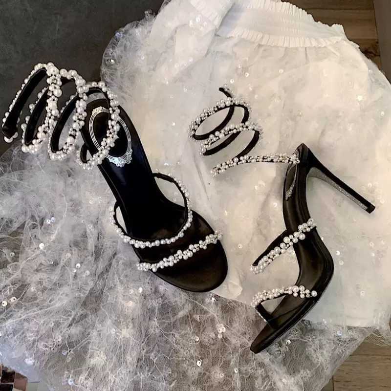 New Women's Sandals Crystal Black Bling Entangled Rhinestone High Heels Summer Shoes For Women Stlettos
New Women's Sandals Crystal Black Bling Entangled Rhinestone High Heels Summer Shoes For Women Stlettos