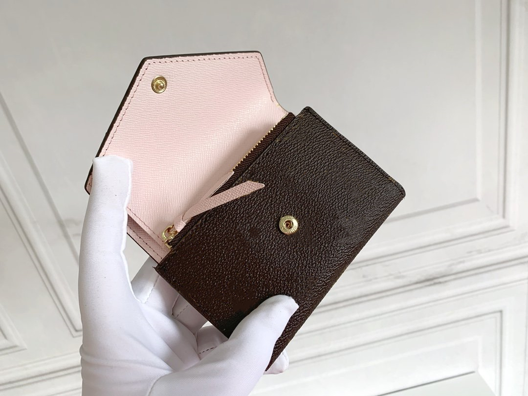 Victorine Wallet Designer Small Square Women Purse Genuine Leather Flap Button Card Holder Coin Pocket Clutch 02, Brown flowers / red inside
Victorine Wallet Designer Small Square Women Purse Genuine Leather Flap Button Card Holder Coin Pocket Clutch 02, Brown flowers / red inside