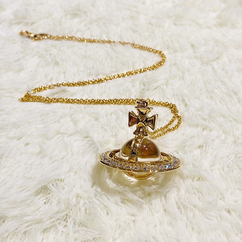 Western Queen Mother necklace PINA series large three-dimensional Saturn glass beads diamond rivets orb necklace sweater chain
Western Queen Mother necklace PINA series large three-dimensional Saturn glass beads diamond rivets orb necklace sweater chain
