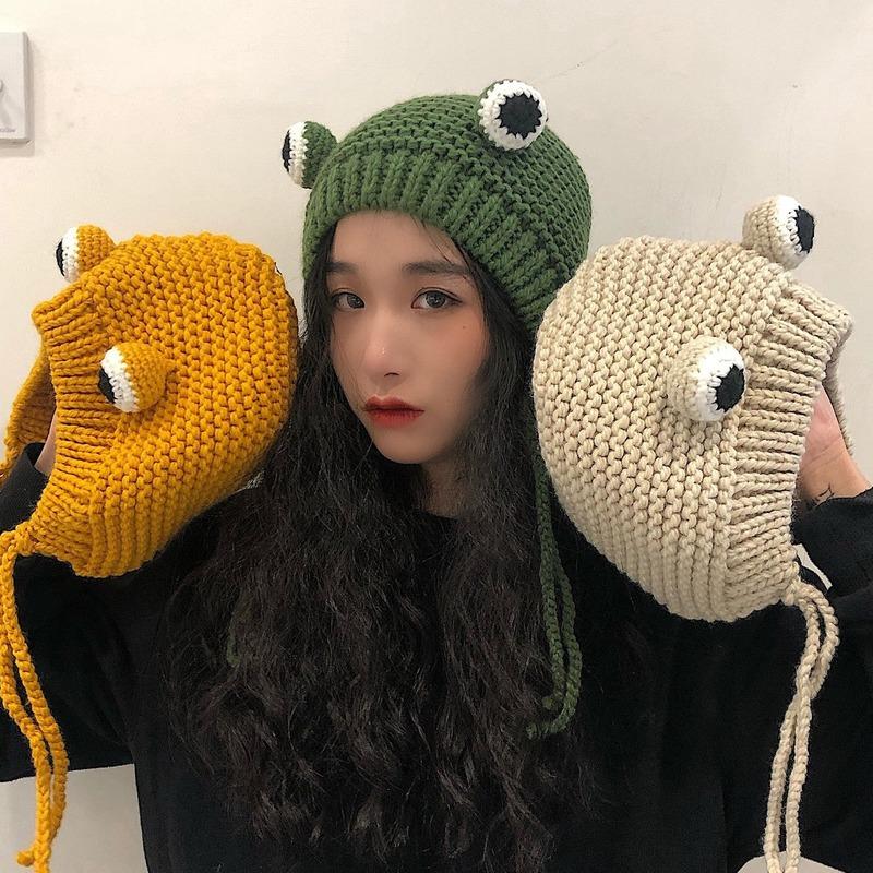 Berets Winter Skullies Female Frog Hat Crochet Knitted Costume Beanie Hats Cap Women Gift Pography Prop PartyBerets, Green
Berets Winter Skullies Female Frog Hat Crochet Knitted Costume Beanie Hats Cap Women Gift Pography Prop PartyBerets, Green