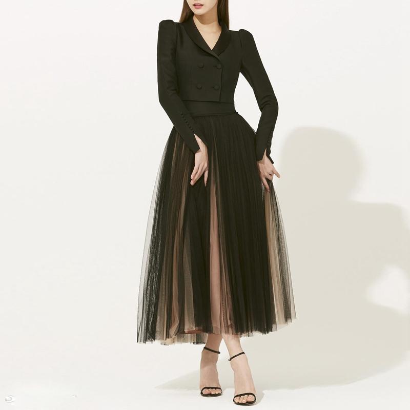 Two Piece Dress 2022 Solid Color Green Fruit Collar Long-Sleeved Split Top Mesh Half Skirt Slim Commuter Casual Woman Suit, Black
Two Piece Dress 2022 Solid Color Green Fruit Collar Long-Sleeved Split Top Mesh Half Skirt Slim Commuter Casual Woman Suit, Black