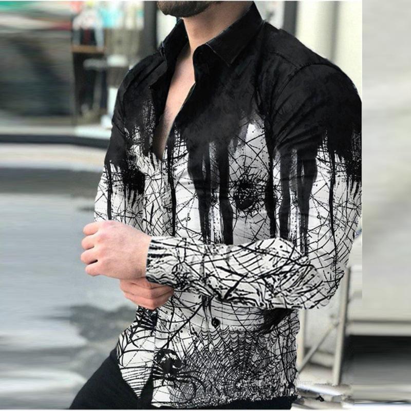 Men's Casual Shirts Fashion Cardigan T-Shirt Men Print Slim Fit Shirt Long Sleeve Formal Button Tops Blouse Camisa Masculina 2022, Black
Men's Casual Shirts Fashion Cardigan T-Shirt Men Print Slim Fit Shirt Long Sleeve Formal Button Tops Blouse Camisa Masculina 2022, Black