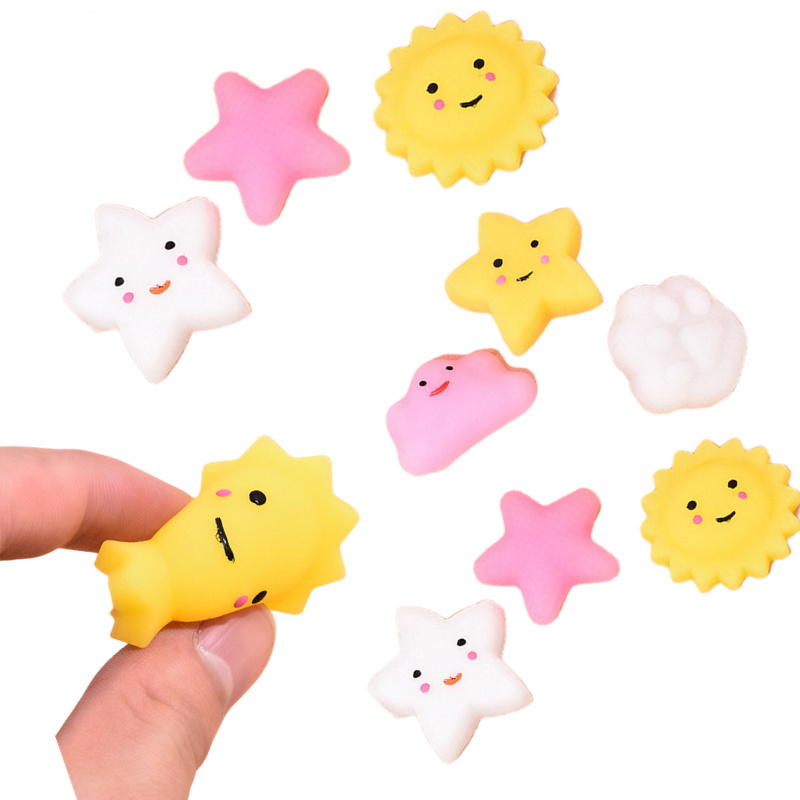 Fidget Toys Squishy Cute Sun Star Ball Kneading Music Kneading Software Decompression Vent Trickery Children's Student Gift