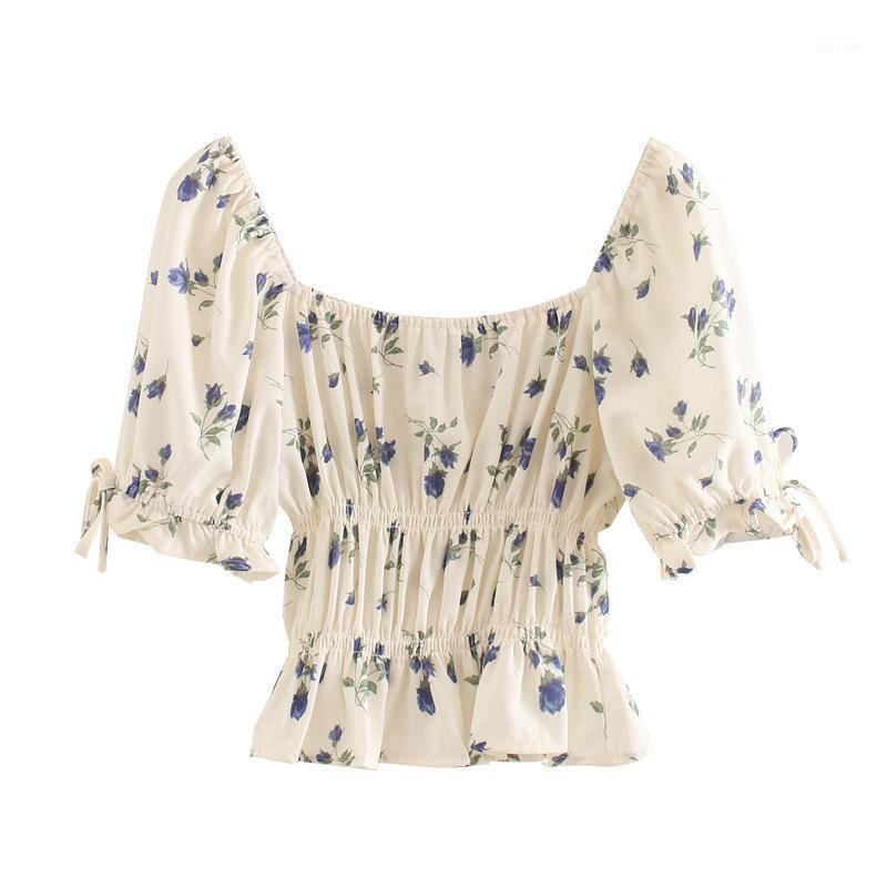 Women' Blouses & Shirts Cs006 2022 Floral Print Elastic Band Waist Short Sleeve Crop Top Summer Ladies Beach Blouse Tops Clothing, Beige
Women' Blouses & Shirts Cs006 2022 Floral Print Elastic Band Waist Short Sleeve Crop Top Summer Ladies Beach Blouse Tops Clothing, Beige
