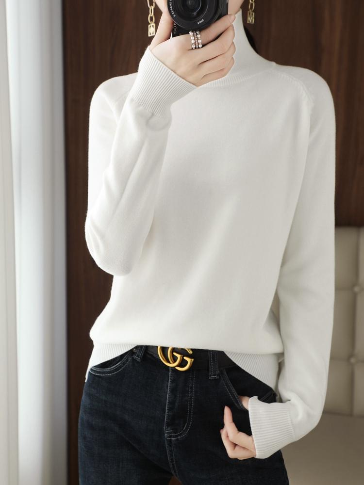 Women's Sweaters Ladies Stand Collar Sweater Spring Autumn Solid Color Fashion Versatile Raglan Long Sleeve Pullover Bottoming Top Knit Swea, Black
Women's Sweaters Ladies Stand Collar Sweater Spring Autumn Solid Color Fashion Versatile Raglan Long Sleeve Pullover Bottoming Top Knit Swea, Black