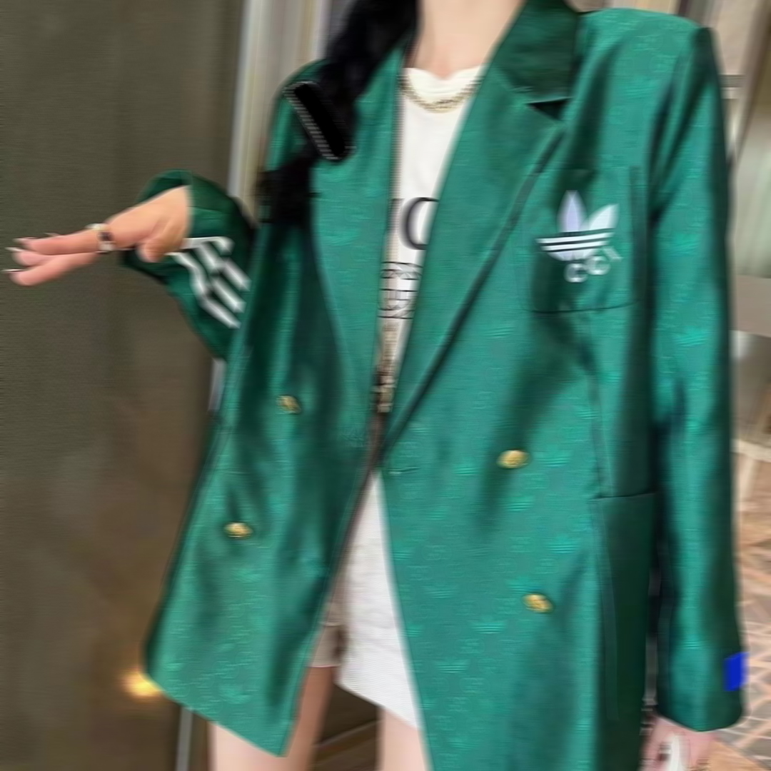 B-858 fashion women suit designer clothes blazer with full letters 2022 spring new released tops, Green
B-858 fashion women suit designer clothes blazer with full letters 2022 spring new released tops, Green