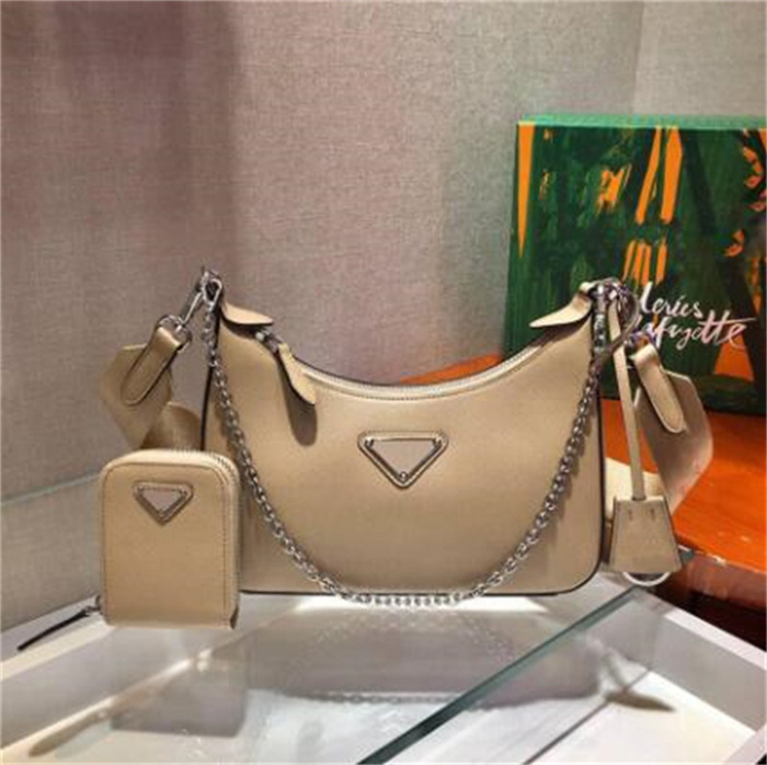 Top Quality New bags Three Pieces Set Handbag Women Luxury Designer Nylon bags with letters hobo shoulder bag lady Tote chains handbags, Customize
Top Quality New bags Three Pieces Set Handbag Women Luxury Designer Nylon bags with letters hobo shoulder bag lady Tote chains handbags, Customize