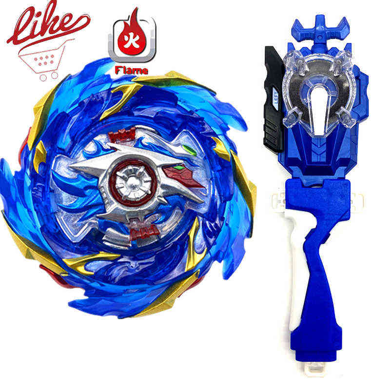 Laike Beyblad Burst Superking Flame B-174 Limit Break DX Set B174 Spinning Top with Launcher Handle Set Toys for Children AA220323