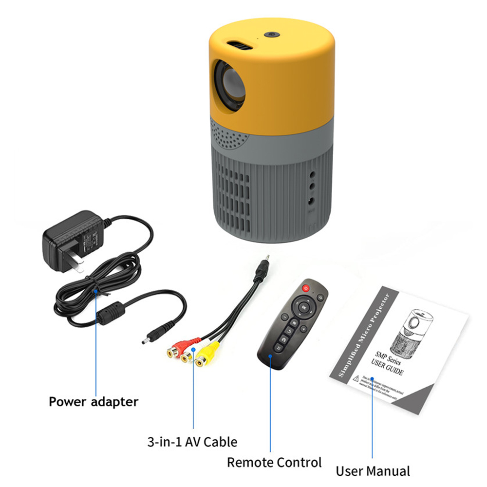 YT400 Mini 1080P Supported Projector 360P Portable LCD Video Movie Multimedia Home Theater Cinema HD Player LED Pico Beamer