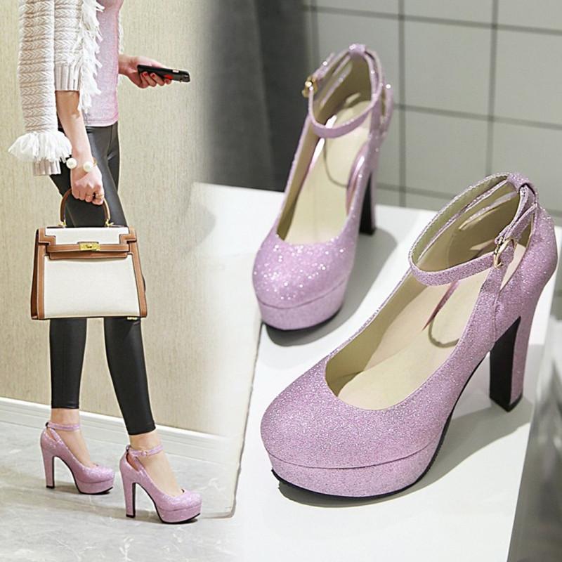 Dress Shoes Ochanmeb Fashion Bling Pumps Woman Platform Ankle Buckle High-heeled Glitter Silver Ladies Office Party Wedding Shoe, Glitter black pumps
Dress Shoes Ochanmeb Fashion Bling Pumps Woman Platform Ankle Buckle High-heeled Glitter Silver Ladies Office Party Wedding Shoe, Glitter black pumps