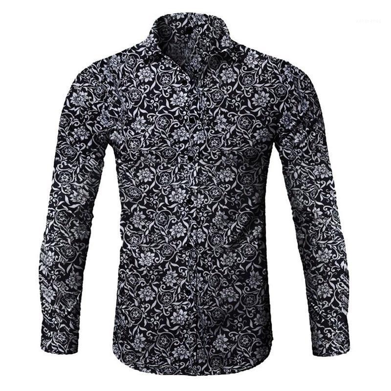 Men's Casual Shirts Fashion Blouse Long Sleeve Shirt Printed Mens Men Dress Male Top Man Spring Autumn Printing Floral, Black
Men's Casual Shirts Fashion Blouse Long Sleeve Shirt Printed Mens Men Dress Male Top Man Spring Autumn Printing Floral, Black
