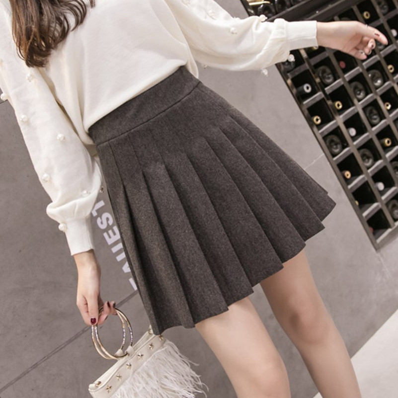 Womens Streetwear Black High Waist Harajuku Clothing Fashion Skirt Autumn Winter The Solid Color Elastic Force Pleated Y200326
Womens Streetwear Black High Waist Harajuku Clothing Fashion Skirt Autumn Winter The Solid Color Elastic Force Pleated Y200326