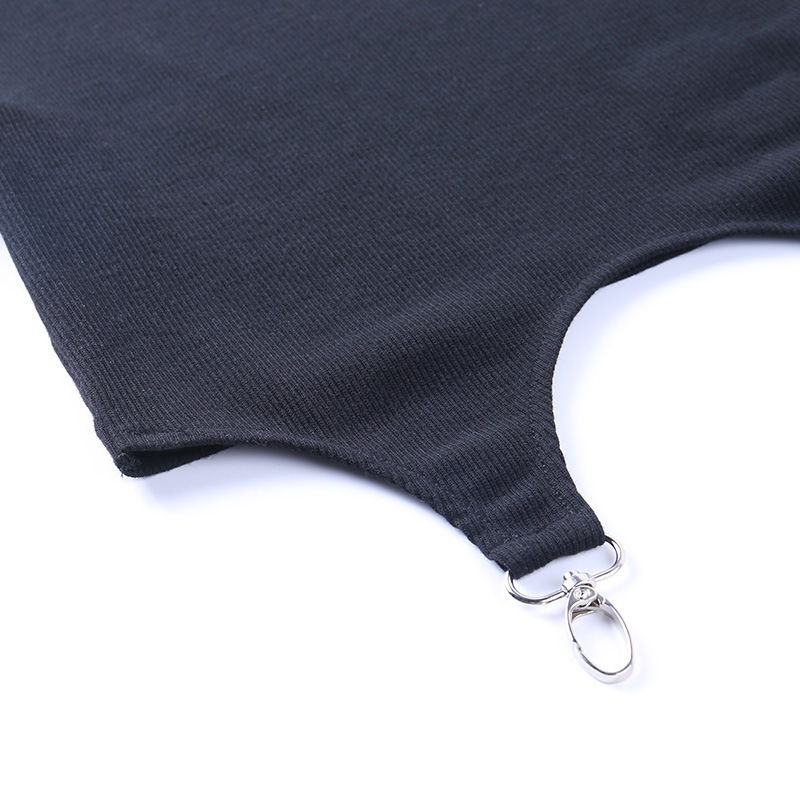 Tunic Chic Korean Autumn Tops Sexy Crop Women T-Shirts Solid Female Ribbed T Shirt for Knitted Tees G28 220328