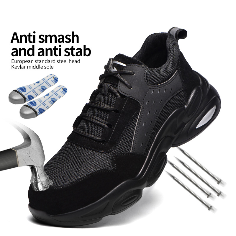 Anti-smash Anti-stab Safety Shoes Protective Work Shoes Sneakers Men Steel Toe Shoes Indestructible Industrial Footwear, Beige
Anti-smash Anti-stab Safety Shoes Protective Work Shoes Sneakers Men Steel Toe Shoes Indestructible Industrial Footwear, Beige
