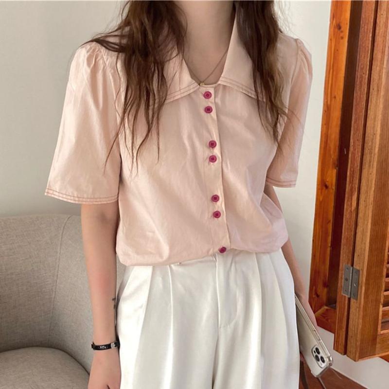 Women's Blouses & Shirts HziriP Chic Lapel Summer Solid Loose All Match Streetwear Office Lady Fashion Women Casual High Waist Tops, Blue
Women's Blouses & Shirts HziriP Chic Lapel Summer Solid Loose All Match Streetwear Office Lady Fashion Women Casual High Waist Tops, Blue