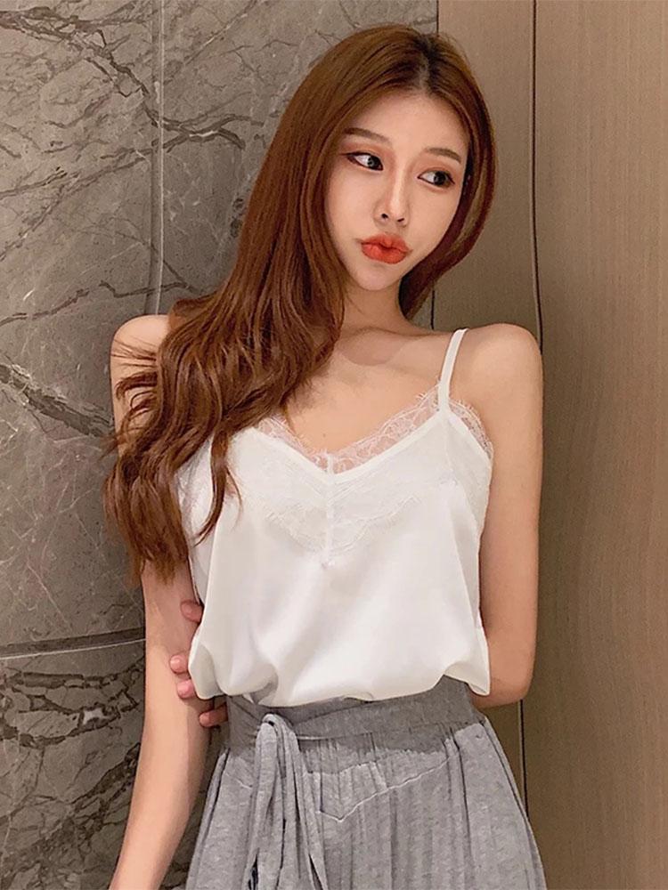Women's Tanks & Camis Summer With Lace Silk Cami For Women Spaghetti Strap Top Tank Ladies Tops White Camisole Basic XXXL/4XL, Khaki
Women's Tanks & Camis Summer With Lace Silk Cami For Women Spaghetti Strap Top Tank Ladies Tops White Camisole Basic XXXL/4XL, Khaki