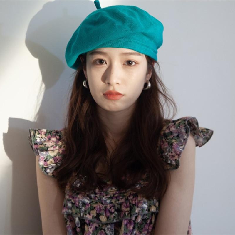 Beanie/Skull Caps Japanese Sweet Knitted Painter Hat Female Korean Candy Pure Color Simple Spring And Summer Net Red Breathable BeretBeanie/
Beanie/Skull Caps Japanese Sweet Knitted Painter Hat Female Korean Candy Pure Color Simple Spring And Summer Net Red Breathable BeretBeanie/