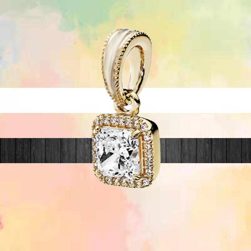 S925 Bracelet Charms For Charm Set Original Box Gold Color Moon Star Lucy Cat Castle Wing Pendants Family Love European Bead Necklace Charms Jew