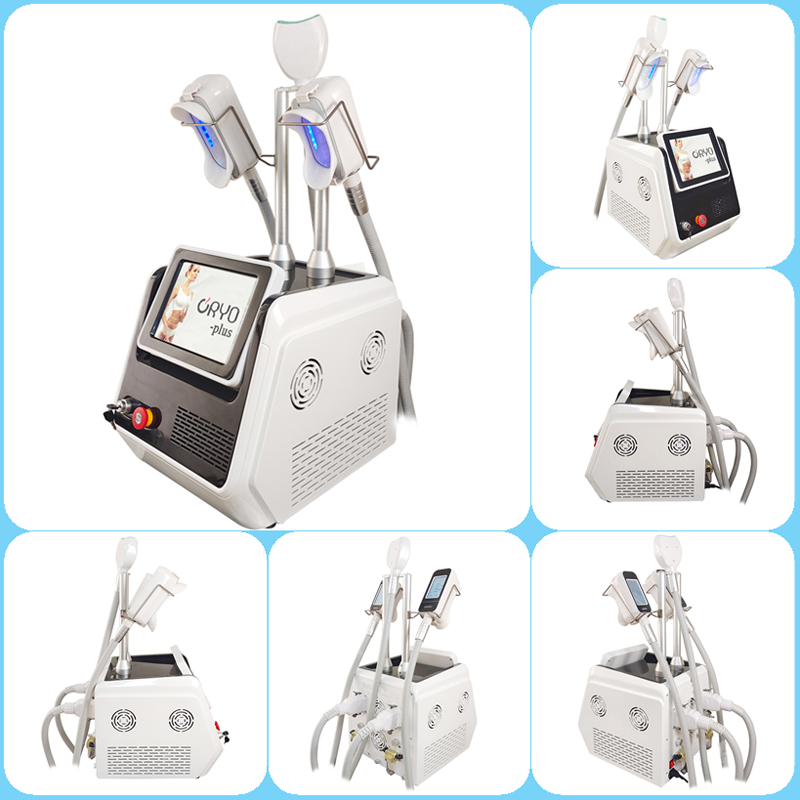 Cryolipolysis machine 360 portable anti cellulite cryotherapy facial liposuction cryo cool cold body sculpting spa equipment 3 handle