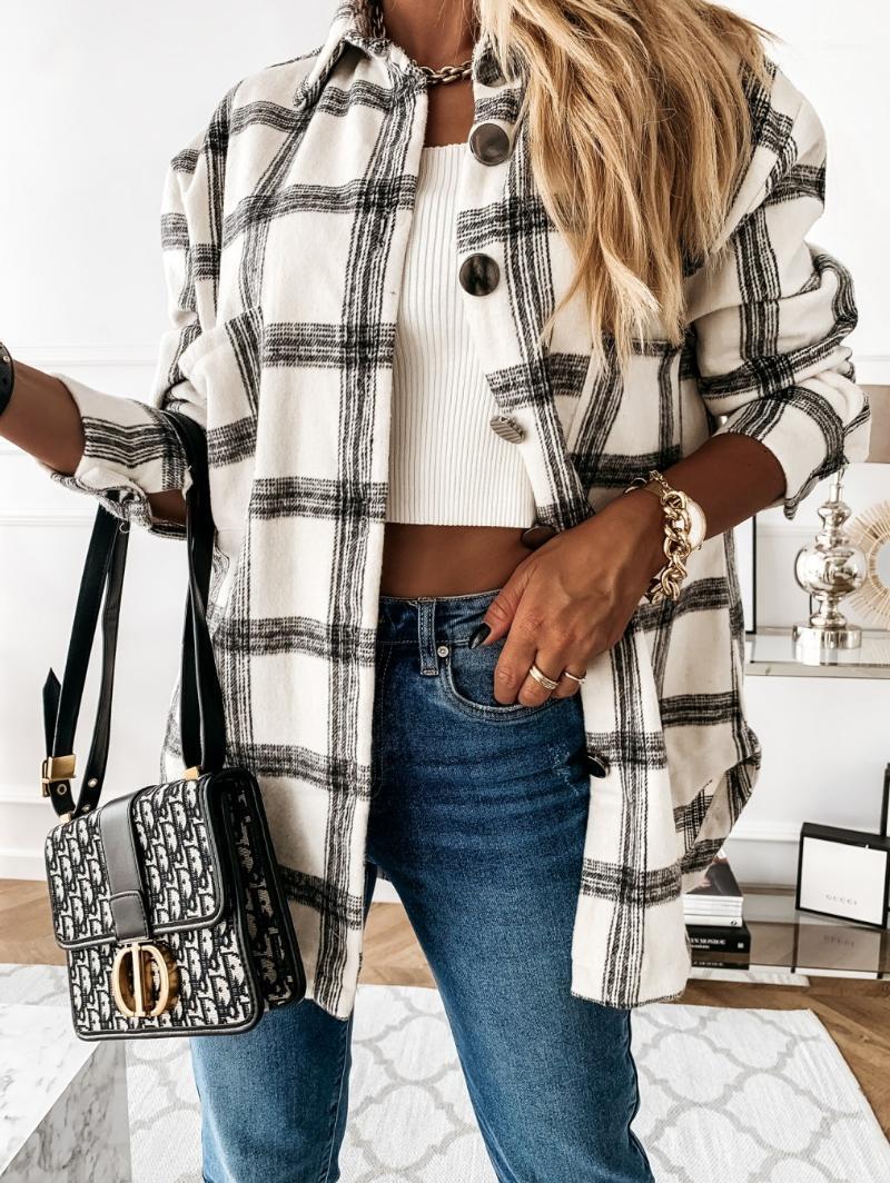 Women' Blouses & Shirts 2022 Fall Spring Women Plaid Long Sleeve Lapel Collar Top Casual Shirt Cardigan Loose1, Beige
Women' Blouses & Shirts 2022 Fall Spring Women Plaid Long Sleeve Lapel Collar Top Casual Shirt Cardigan Loose1, Beige
