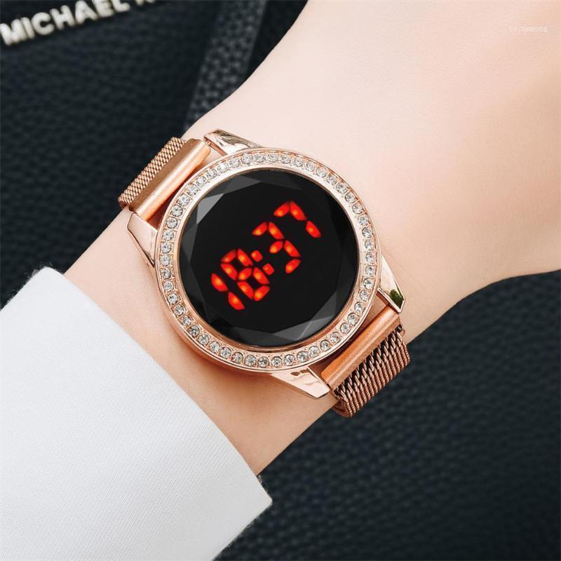 Wristwatches Arrival Luxury LED Women Magnetic Bracelet Watches Digital Dress Wristwatch Ladies Relogio Feminino Montre Homme ClockWristwatc, Gold
Wristwatches Arrival Luxury LED Women Magnetic Bracelet Watches Digital Dress Wristwatch Ladies Relogio Feminino Montre Homme ClockWristwatc, Gold