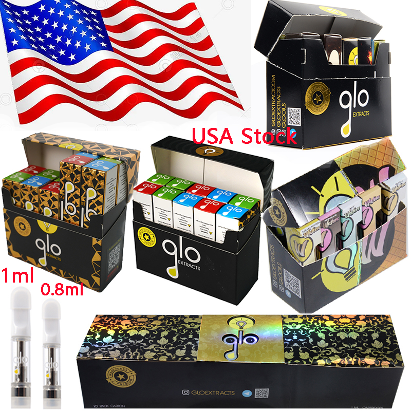 USA Stock Glo Atomizers 0.8ml 1.0ml Vape Cartridge With Box Packaging Empty Ceramic Coil Glass Thick Oil Carts 510 Thread Dab Pen Wax Vaporizer Electronic Cigarette
USA Stock Glo Atomizers 0.8ml 1.0ml Vape Cartridge With Box Packaging Empty Ceramic Coil Glass Thick Oil Carts 510 Thread Dab Pen Wax Vaporizer Electronic Cigarette