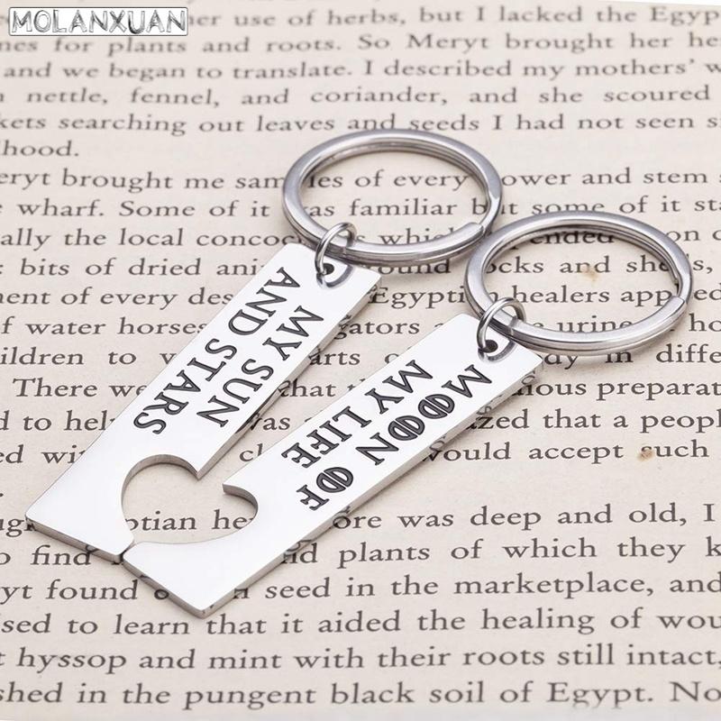 Keychains Fashion Couples Gifts For Boyfriend Girlfriend Husband Wife Gift Moon Of My Life Sun And Stars Pendent Trinket
Keychains Fashion Couples Gifts For Boyfriend Girlfriend Husband Wife Gift Moon Of My Life Sun And Stars Pendent Trinket