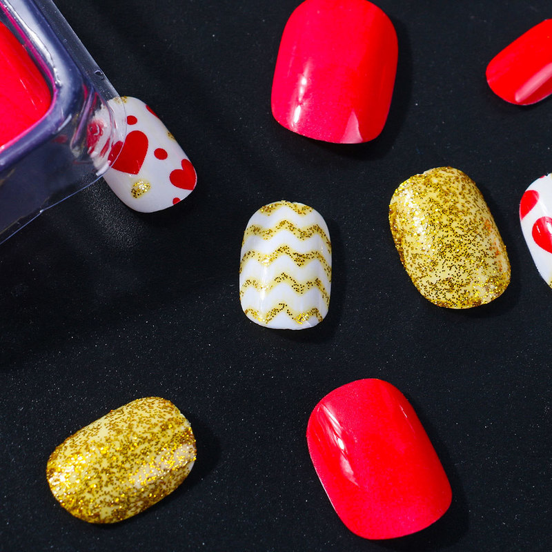 120Pcs Candy Child Nail Tips Kids False Nail Girls Cartoon Press on Nails Colorful Festival Full Cover Nails Cute Manicure Tools 220726