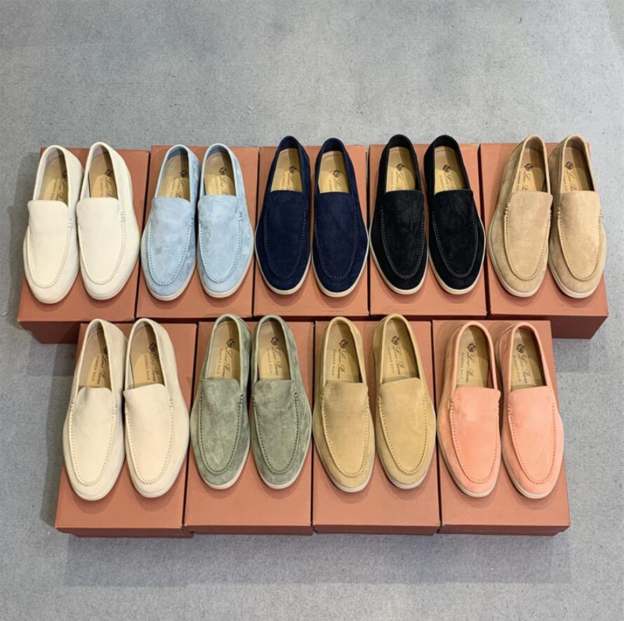 Mens Womens fashion Casual dress shoes loro piana Suede loafers Designer Classic buckle round toes Flat platform Leisure comfort Four seasons woman lp shoe 35-46, 11
Mens Womens fashion Casual dress shoes loro piana Suede loafers Designer Classic buckle round toes Flat platform Leisure comfort Four seasons woman lp shoe 35-46, 11