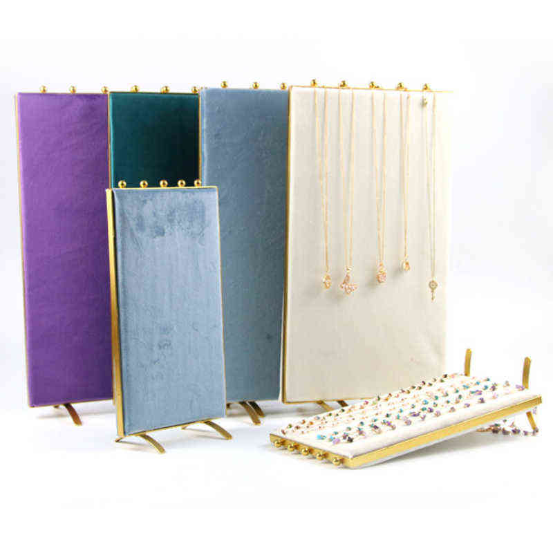 Mannequin Velvet Suede Ring Pendant Bracelets Earrings Organizer Necklace Jewelry Display Stand Holder Rack Showcase Plate Shelf H220505