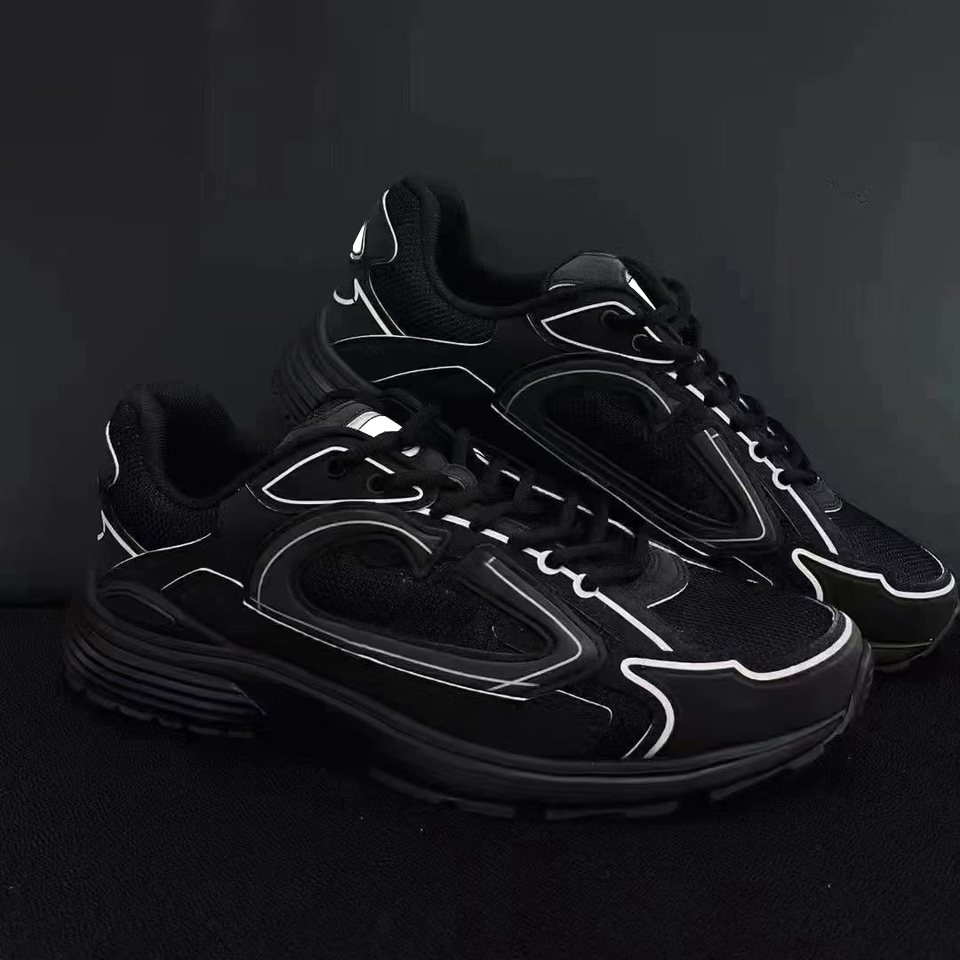 Designers B30 Sneakers All Black Shoes Men Women Reflective Trainers Luxury Casual Oblique Mesh Outdoor Shoe Newest Color
Designers B30 Sneakers All Black Shoes Men Women Reflective Trainers Luxury Casual Oblique Mesh Outdoor Shoe Newest Color