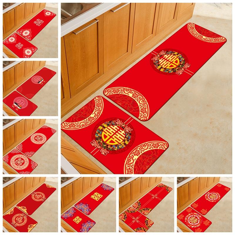Carpets Chinese Style Joyous Kitchen Mat Retro Fashion Wedding Decor Floor Tapete Soft Water Absorbent Antiskid Hallway Bathroom DoormatCarp, Door mat2
Carpets Chinese Style Joyous Kitchen Mat Retro Fashion Wedding Decor Floor Tapete Soft Water Absorbent Antiskid Hallway Bathroom DoormatCarp, Door mat2