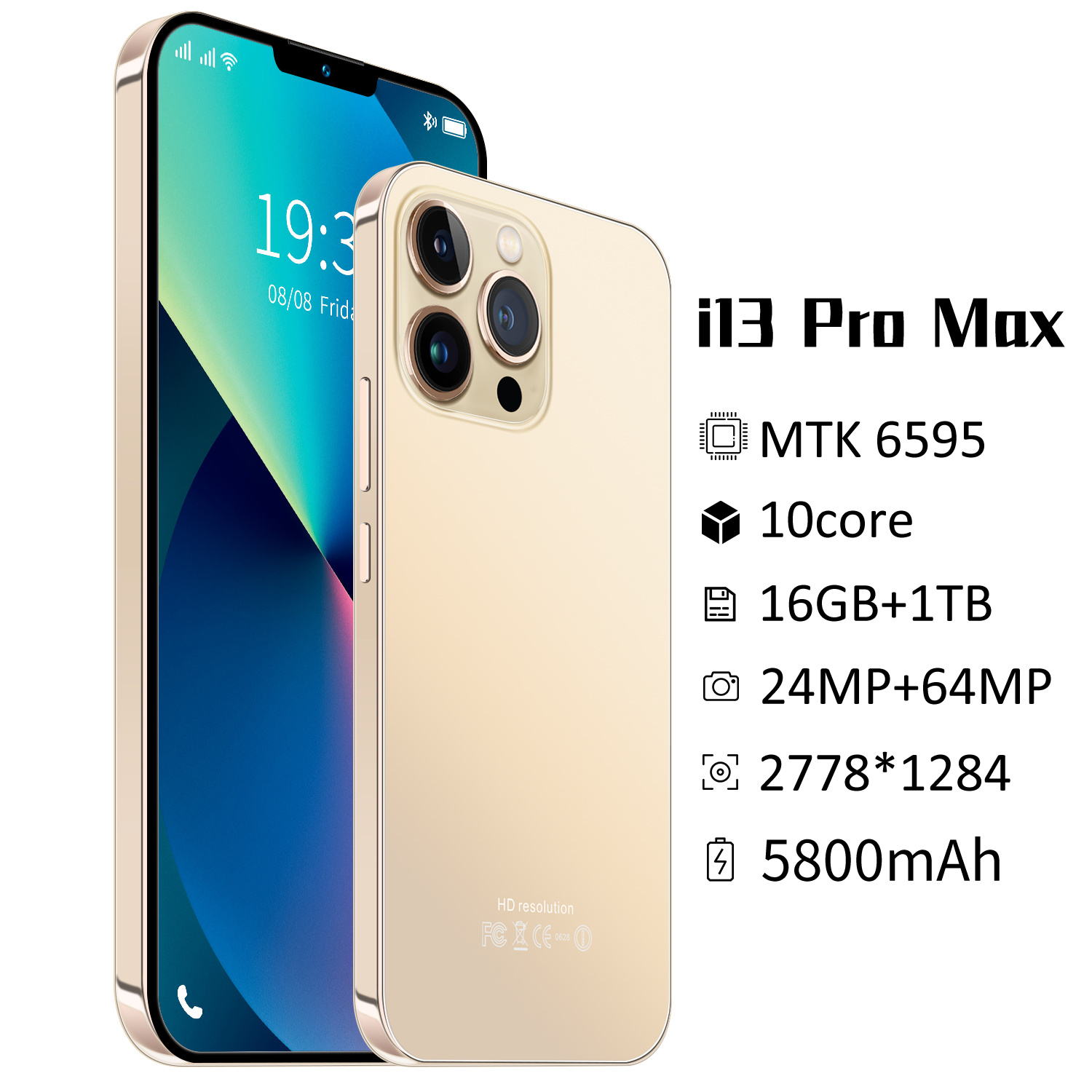 Gobal Version I13 Pro Max Android Phone 5.5 Inch Latest 5G 12GB RAM 512GB ROM HD Screen 10core Smart Phone
Gobal Version I13 Pro Max Android Phone 5.5 Inch Latest 5G 12GB RAM 512GB ROM HD Screen 10core Smart Phone