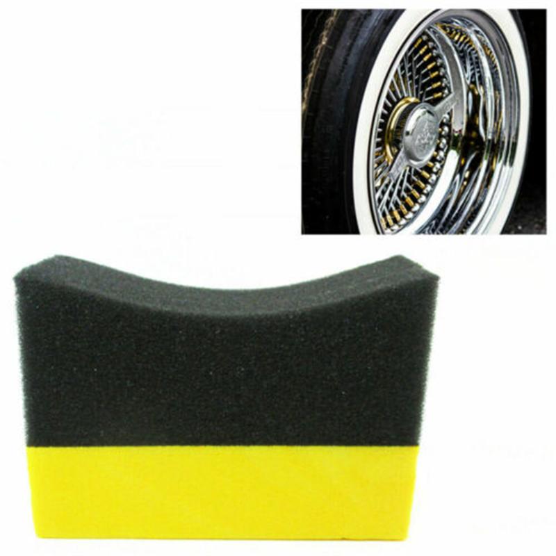 

Car Sponge 6Pcs Tire Contour Dressing Applicator Pads Gloss Shine Color Polishing Wax Foam SpongeCar