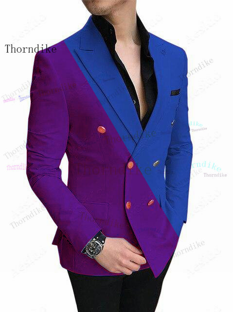 Men's Suits & Blazers Thorndike Costume Homme White One Buttom Tuxedo Men Suits 220823