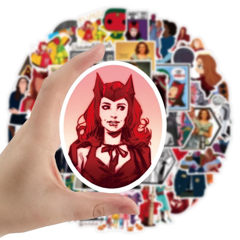 50Pcs TV Show Wanda Vision sticker Graffiti Kids Toy Skateboard car Motorcycle Bicycle Sticker Decals Wholesale