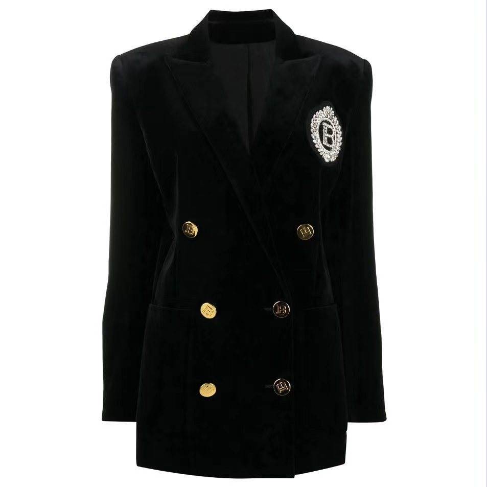 Medigo-B132 fashion women suit designer clothes blazer with LOGO 2022 spring new released tops, Black
Medigo-B132 fashion women suit designer clothes blazer with LOGO 2022 spring new released tops, Black