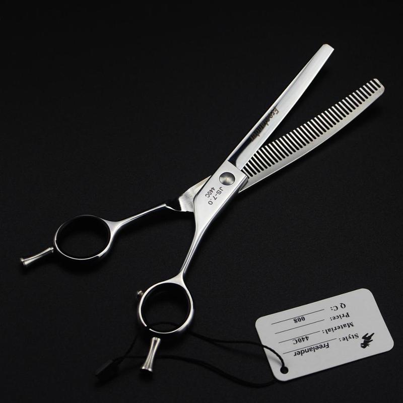 7inch Pet Grooming Curved Thinning Scissor Dog Cat Hair Cut Hairdressing Shear Clipper Professional Fine-toothed teeth 220317