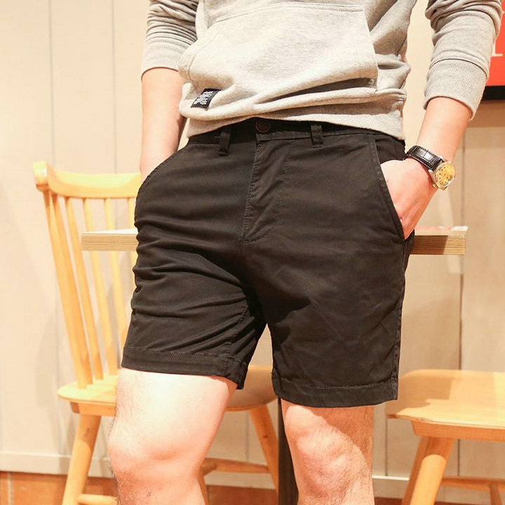 Casual Shorts For Men Pants Work Wear Chino Shorts Khaki Solid Color Men's Streetwear Japan Style Short Homme Daily