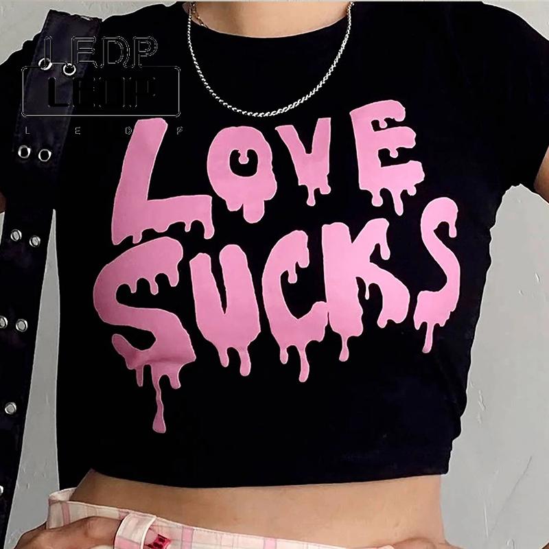 Women' T-Shirt Summer Women' T Shirt Harajuku Letter Print Streetwear Vintage Clothes Punk Crop Top Y2K AestheticWomen, Black
Women' T-Shirt Summer Women' T Shirt Harajuku Letter Print Streetwear Vintage Clothes Punk Crop Top Y2K AestheticWomen, Black