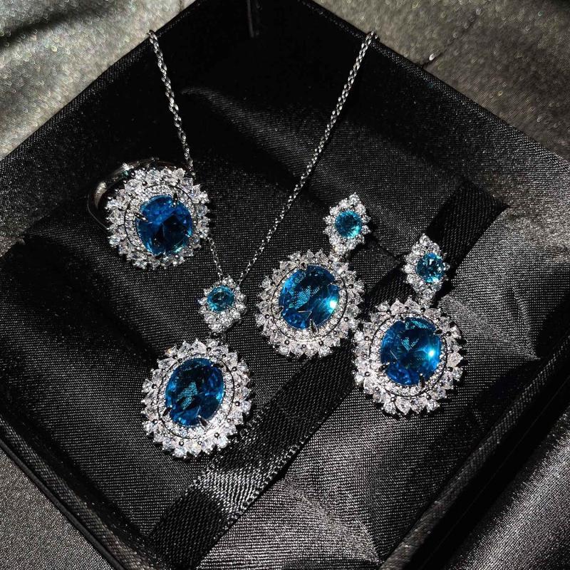 Earrings & Necklace Gifts Sales Elegant Luxury Design Fashion Silver Plated Filled Colorful Crystal Rhinestone Jewelry Sets Women Wedding Pa, As pic
Earrings & Necklace Gifts Sales Elegant Luxury Design Fashion Silver Plated Filled Colorful Crystal Rhinestone Jewelry Sets Women Wedding Pa, As pic