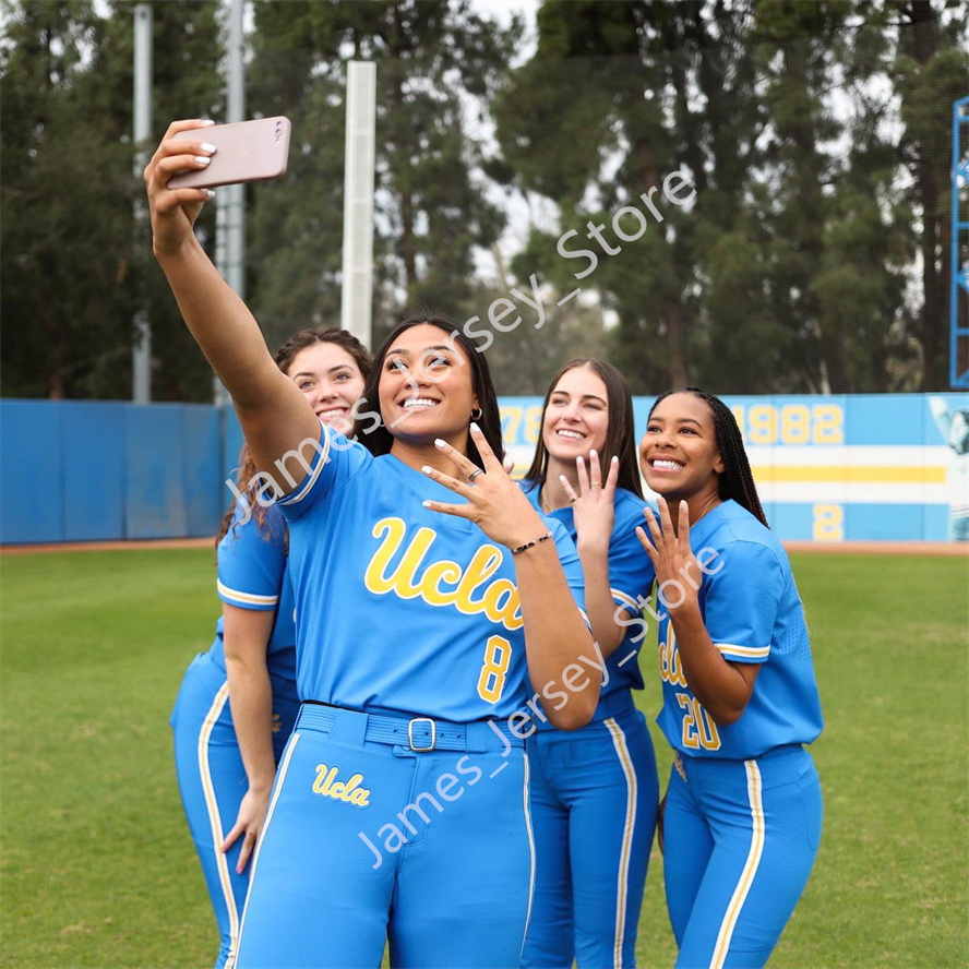 Custom UCLA Bruins Softball Baseball Stitched Jersey 3 Briana Perez 4 Holly Azevedo Savannah Pola 7 Maya Brady Megan