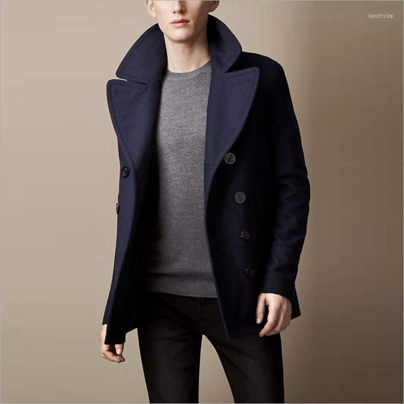 Men's Trench Coats Expensive Luxury Winter Peacoat Men Short Coat Wool Double Breasted Trenchcoat Male Pea Navy Color Kend22, Blue
Men's Trench Coats Expensive Luxury Winter Peacoat Men Short Coat Wool Double Breasted Trenchcoat Male Pea Navy Color Kend22, Blue