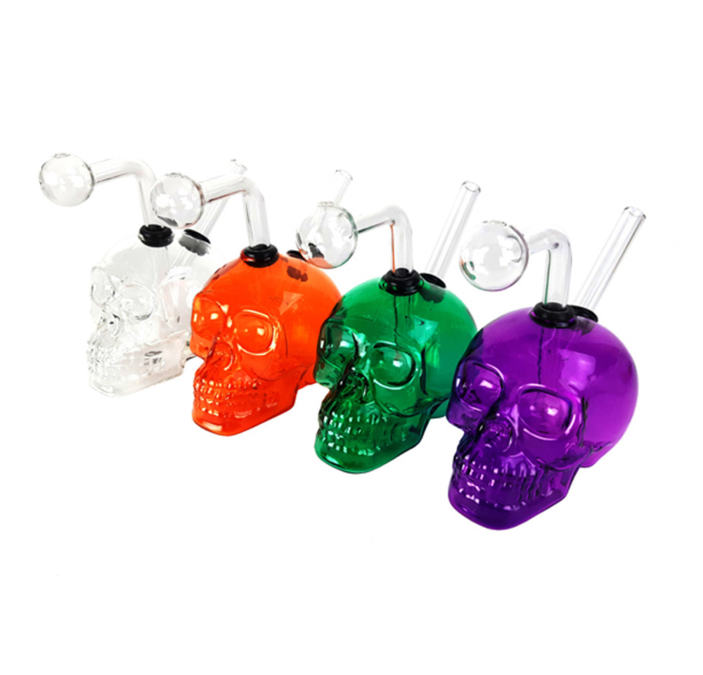Hookahs Skull Slide Glass Oil Burner Water Pipe Bong Mini style colored smoking bubbler Pipes
Hookahs Skull Slide Glass Oil Burner Water Pipe Bong Mini style colored smoking bubbler Pipes