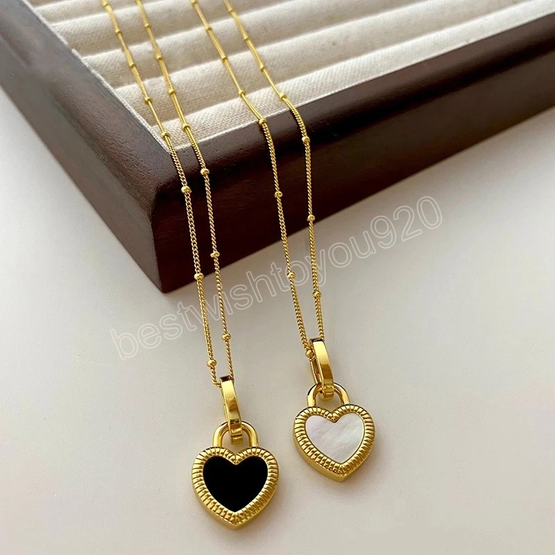 Korean Fashion Stainless Steel Two-side Shell Pendent Necklace For Women Girls Choker Jewelry Gifts
Korean Fashion Stainless Steel Two-side Shell Pendent Necklace For Women Girls Choker Jewelry Gifts