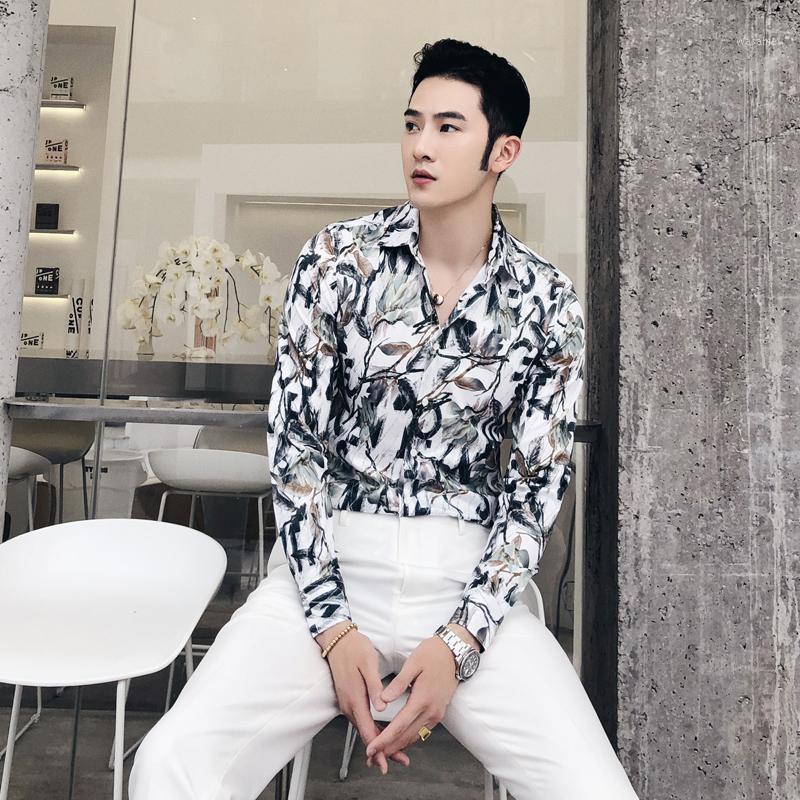 British Style Men Shirts Floral Print Casual Long Sleeve Blouse Homme Slim Fit Vintage Shirt 2022 Comfort Male Clothing Men's, White
British Style Men Shirts Floral Print Casual Long Sleeve Blouse Homme Slim Fit Vintage Shirt 2022 Comfort Male Clothing Men's, White