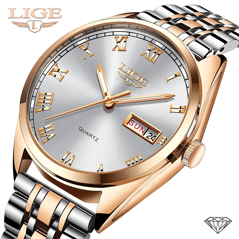 LIGE New Wose Gold White Ladies Watch Casual Fashion Quartz Watch Ladies Top Brand Luxury Female Clocks Relogio FemininBox 201123, Black blue
LIGE New Wose Gold White Ladies Watch Casual Fashion Quartz Watch Ladies Top Brand Luxury Female Clocks Relogio FemininBox 201123, Black blue
