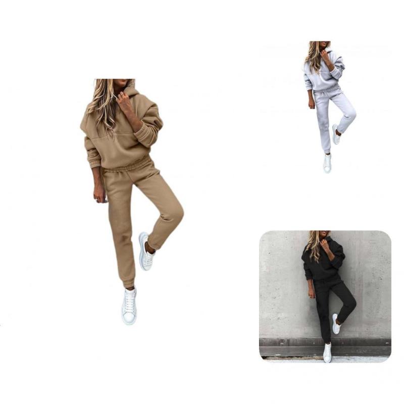 Gym Clothing 1 Set Fashion Women Outfits Sweatsuits Two-piece Warm Jogging Suits For Running Pullover Hoodie Sweatsuit, Black
Gym Clothing 1 Set Fashion Women Outfits Sweatsuits Two-piece Warm Jogging Suits For Running Pullover Hoodie Sweatsuit, Black