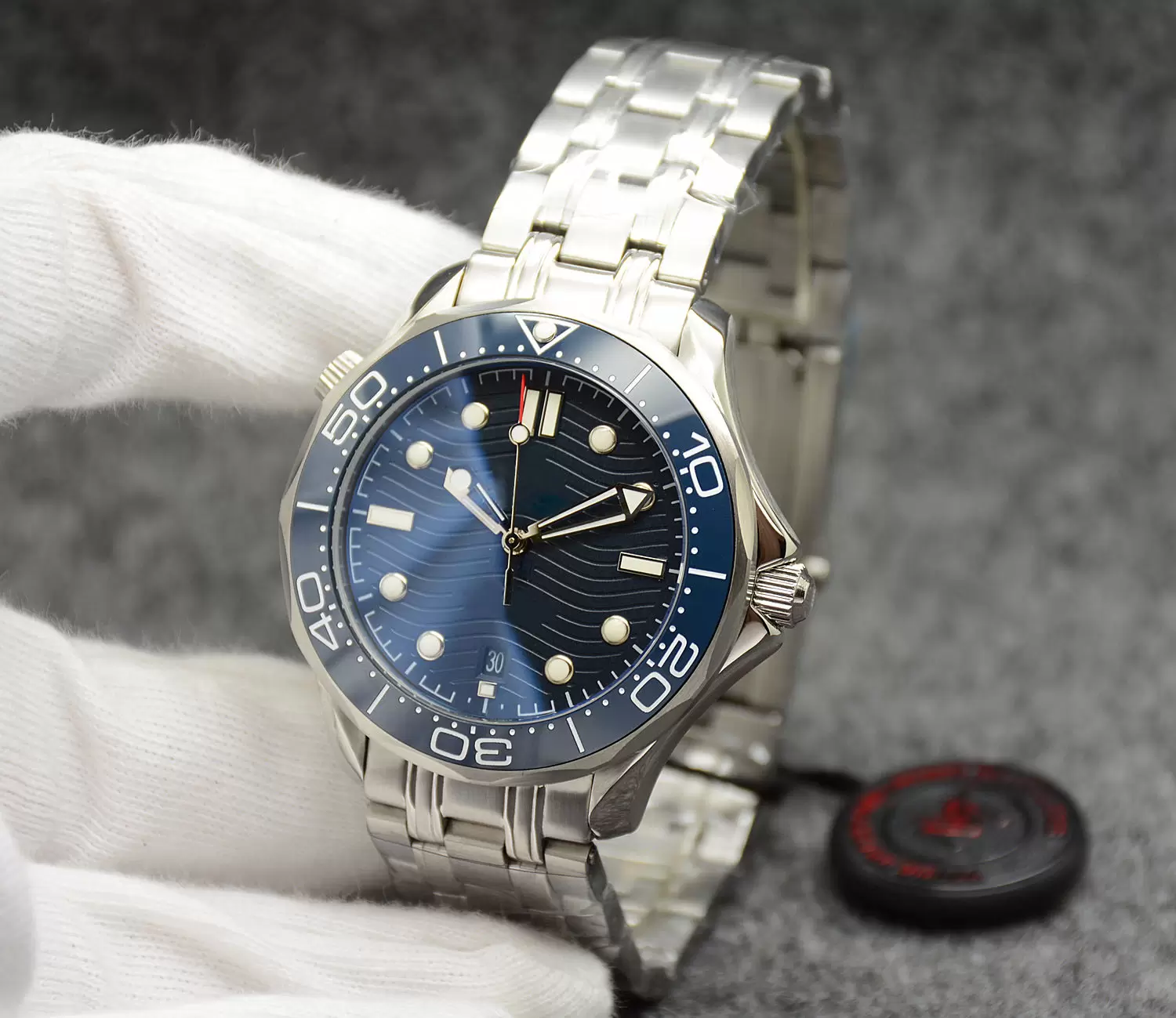 Super clone Top Free 42MM Automatic Mechanical Outdoor Mens Watches Watch Black Dial with 904l Stainless Steel Bracelet Rotatable Bezel Transparent Case Back
Super clone Top Free 42MM Automatic Mechanical Outdoor Mens Watches Watch Black Dial with 904l Stainless Steel Bracelet Rotatable Bezel Transparent Case Back